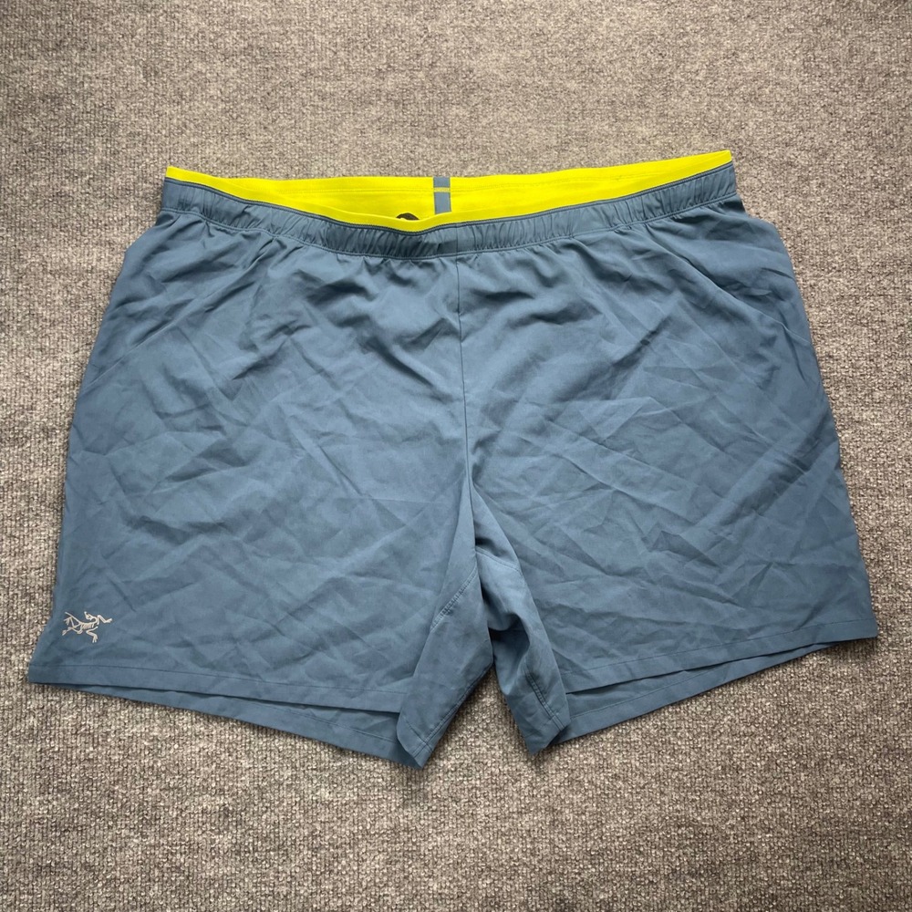 Arcteryx Norvan Short 7 Mens XXL Blue Grey Trail Running Athletic 141204